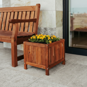 Donica mała 50x50 cm Hampton brązowa