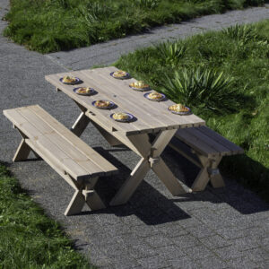 Drewniany zestaw ogrodowy Dijon