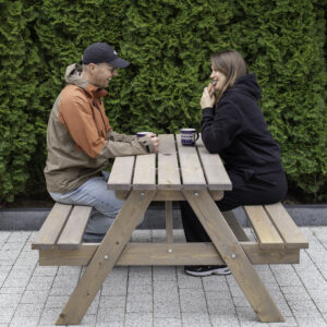 Stół A-frame 1,5m Ches Picnic z drewna Cacao