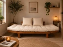 Kanapa-z-Funkcja-Spania-Rozkladana-z-Materacem-Kyoto-Teak-Sofa-Dwuosobowa-Stan-opakowania-oryginalne